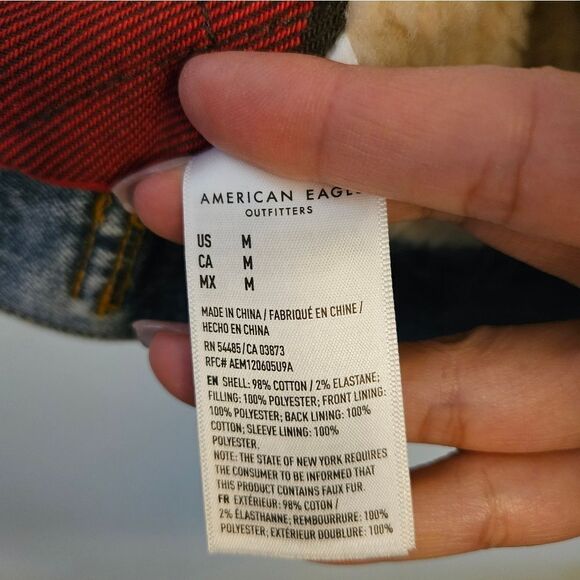 AE Denim Sherpa Jacket - Picture 10 of 11